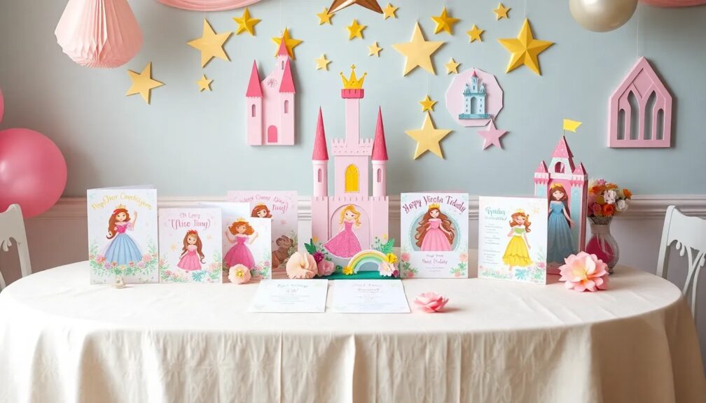 Tarjetas de invitación de cumpleaños infantiles con princesas 1 tarjetas de invitacion de cumpleanos infantiles con princesas