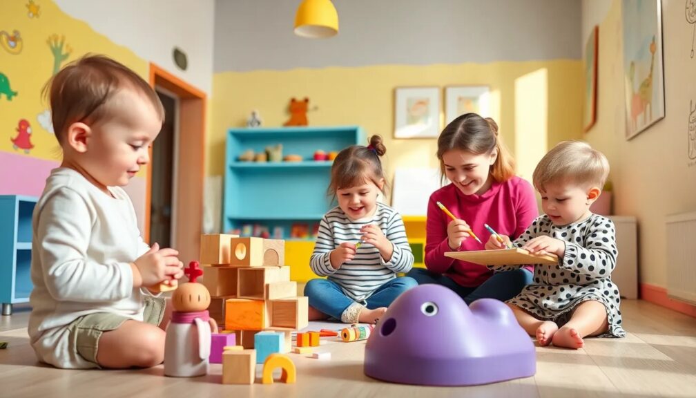 Qué hacen los bebés y niños en la guardería 1 que hacen los bebes y ninos en la guarderia 5